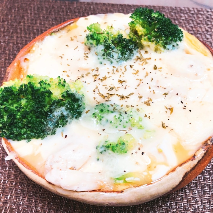 ヘルシー!!ブロッコリーとササミの豆腐グラタン♪